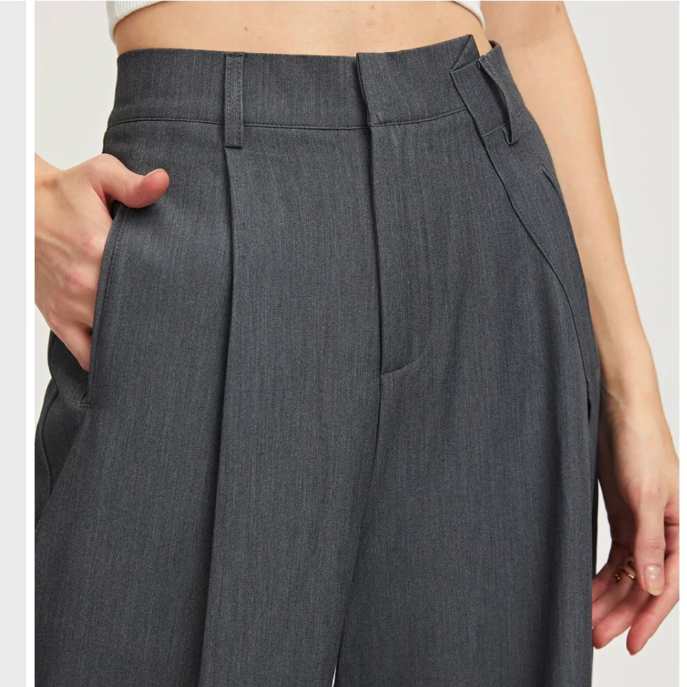Wide leg suit pants